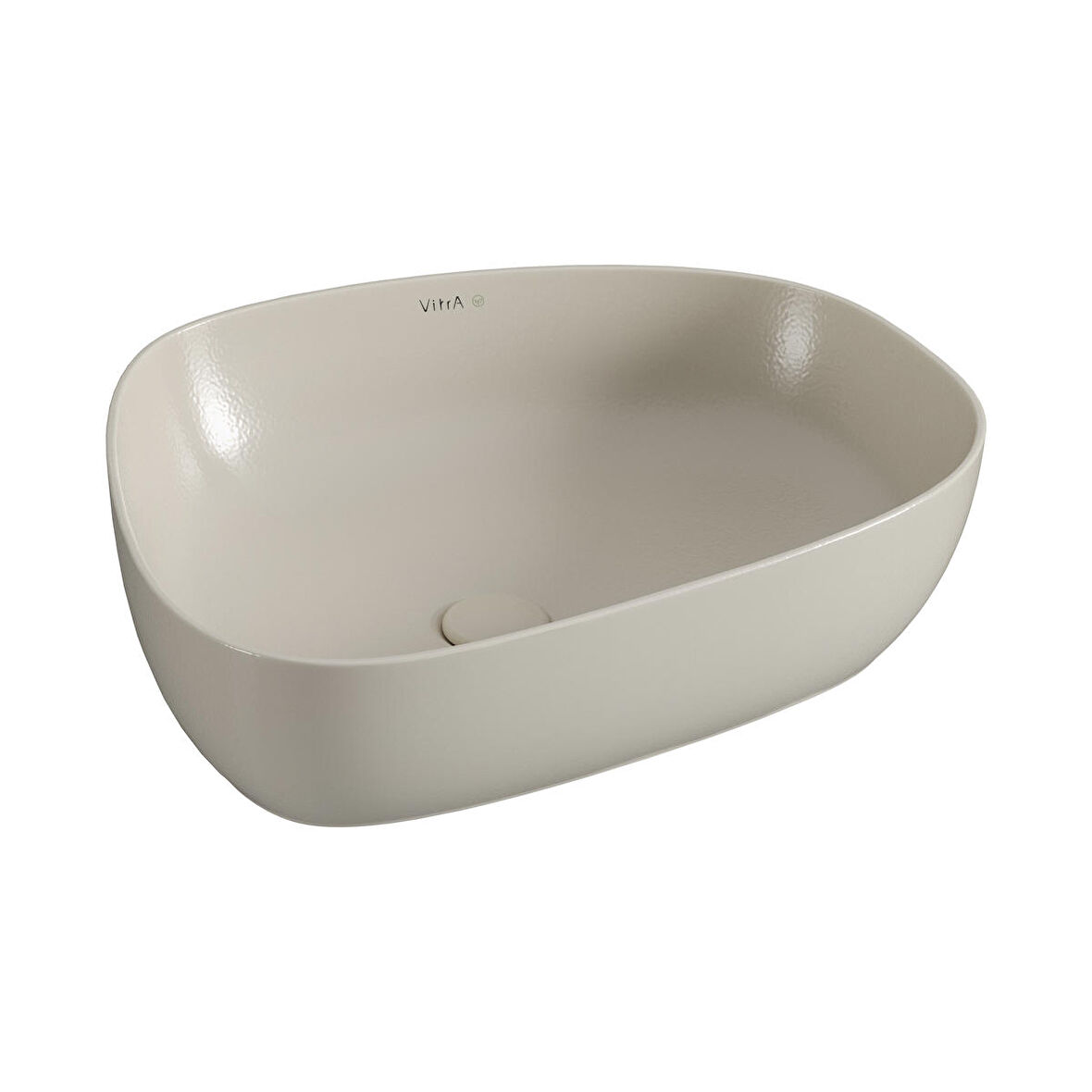 VitrA Outline Recycled 7991B066-0016 Çanak Lavabo, Mat Bej